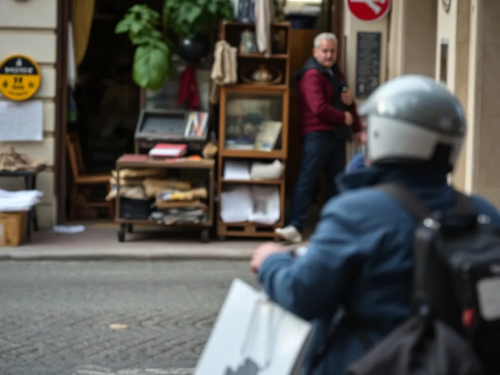 Un salarié consulte sa fiche de paie depuis son espace MyPeopleDoc sur un écran d'ordinateur, des documents administratifs et un smartphone à côté.